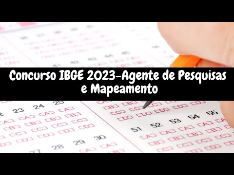 Concurso IBGE 2023-Agente De Pesquisas E Mapeamento - Dicas Sobre Concursos